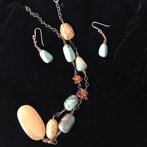 Silpada Necklace and Earring Set.